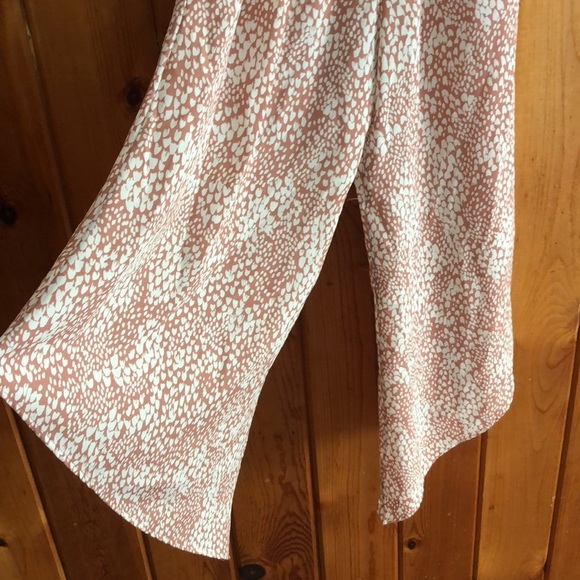 Tyche Amalfi Slanted Hem Jumpsuit size small blush color summer speckled dress​​ - Picture 10 of 16